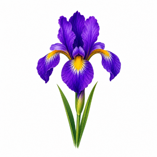 iris on transparent background